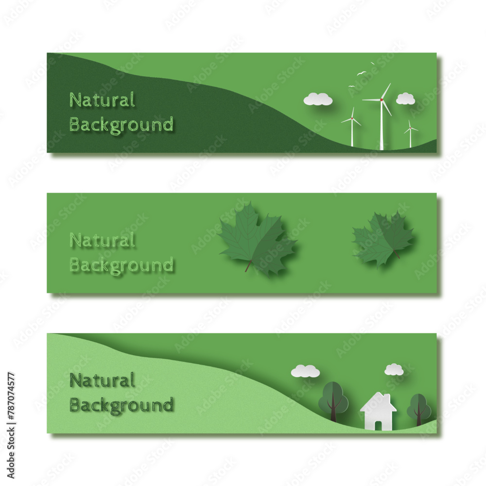 Green energy, renewable energy sources. Natural background, bees, flowers meadow, text space on green background.. Vector web banner, advertising
