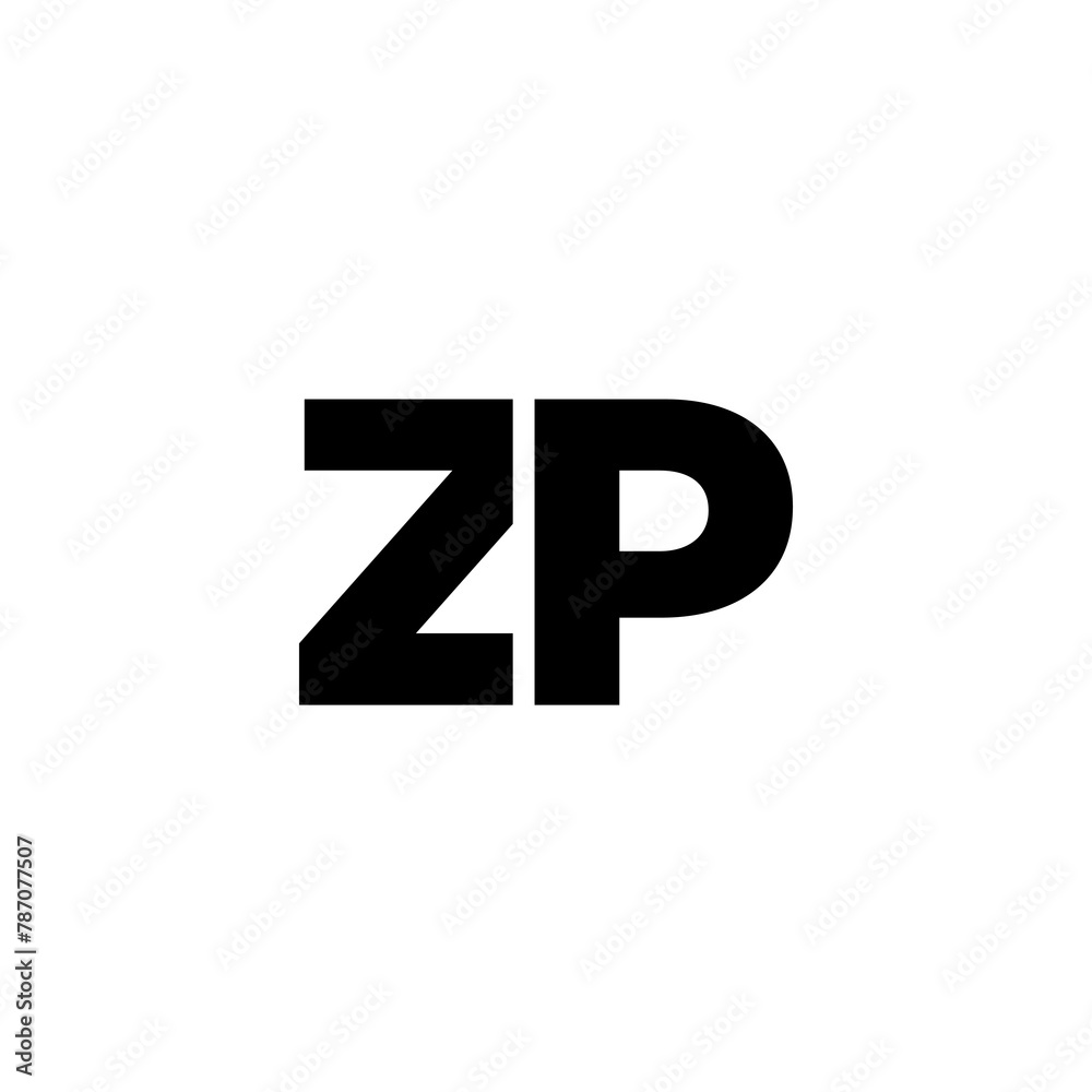Letter Z and P, ZP logo design template. Minimal monogram initial based logotype. Letter Z and P, ZP logo design template. Minimal monogram initial based logotype.