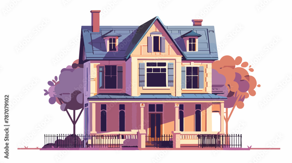 House digital design vector illustration flat vector