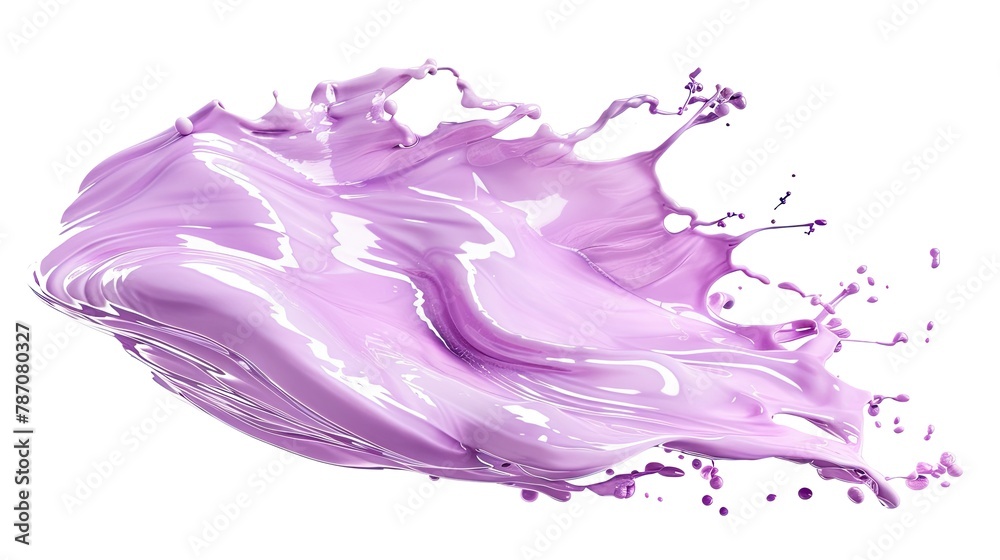 Fototapeta premium Lipstick purple isolated on white background