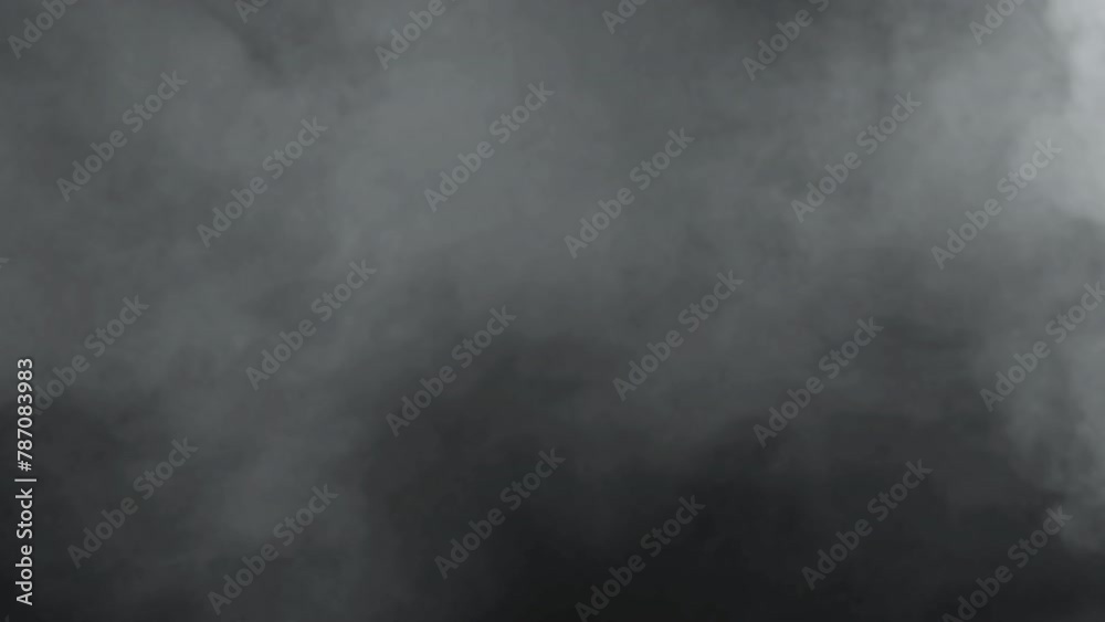 Mist.
This stock motion graphics video shows misty white smoke filling up a transparent background.