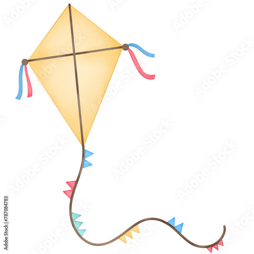 Watercolor kite