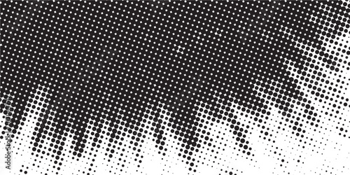 Dots Background. Gradient Modern Backdrop. Fade Vintage Texture. Monochrome Pattern. Vector illustration