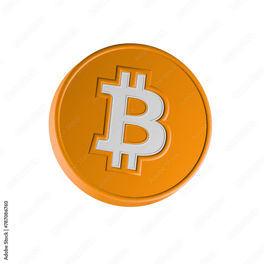 Gold Bitcoin coin. Cryptocurrency, blockchain, finance and investment concept Gold Bitcoin coin. Cryptocurrency, blockchain, finance and investment concept
