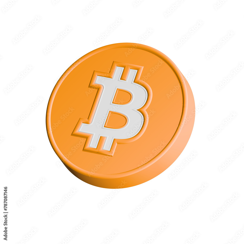 Gold Bitcoin coin. Cryptocurrency, blockchain, finance and investment concept Gold Bitcoin coin. Cryptocurrency, blockchain, finance and investment concept