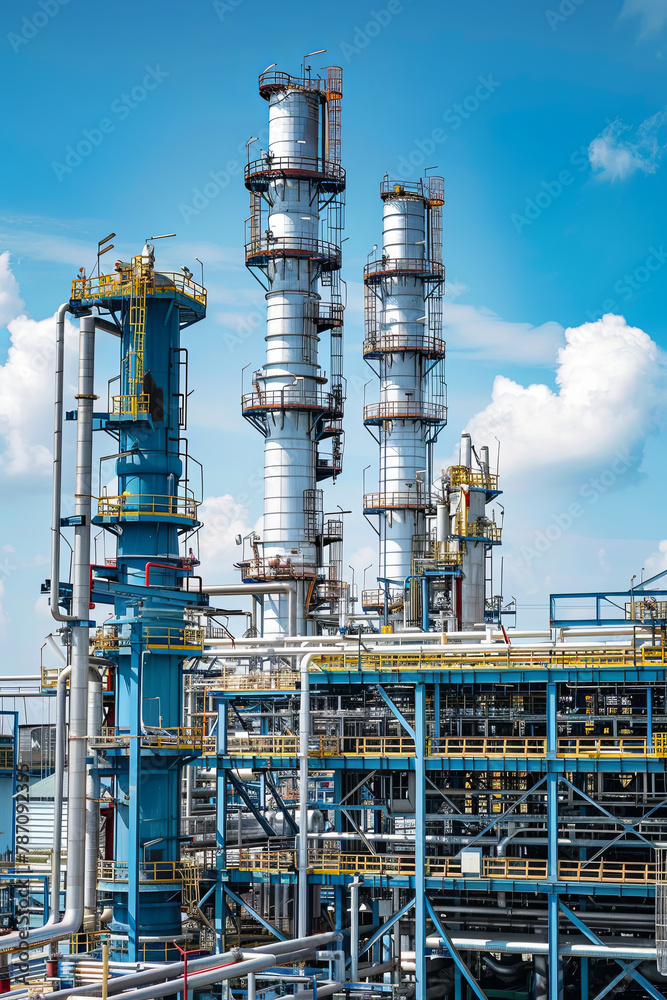 Industrial view at oil refinery plant form industry zone
Industrial view at oil refinery plant form industry zone