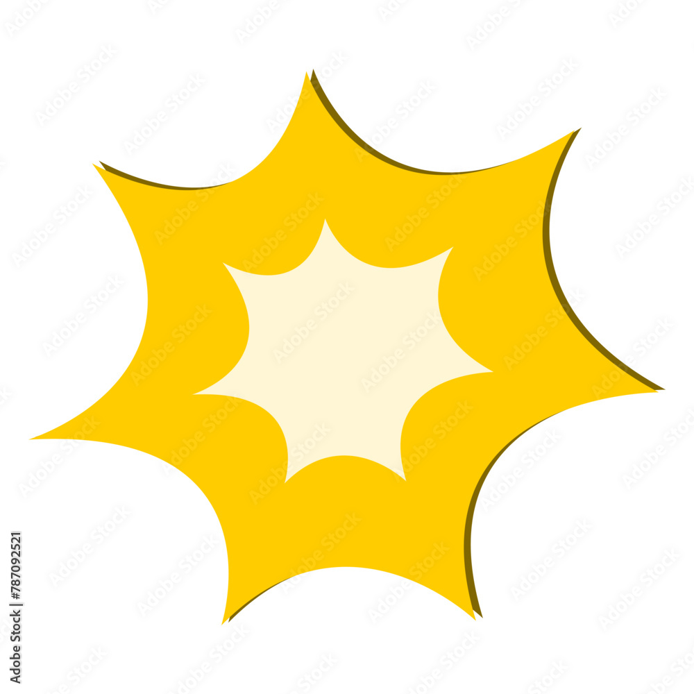 Vector illustration emoticon of explosive collisions. Speech dialogue bubble blank text comic. Vector illustration emoticon of explosive collisions. Speech dialogue bubble blank text comic.