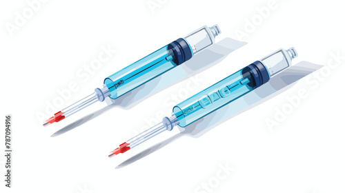 Medical disposable syringe with bent needle Funny