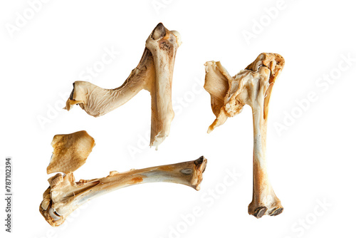mall bones .isolated on white background