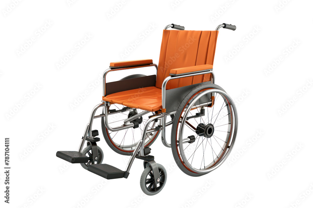 Fototapeta premium Rolling walker sitting type isolated on white background