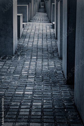 Blocks At The Jewish Holocaust Memorial In Berlin, Germany