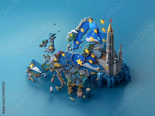 Europe Day concept