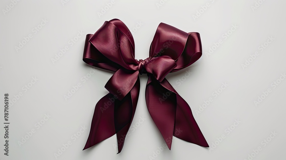 Red bow isolated on white background Red bow isolated on white background