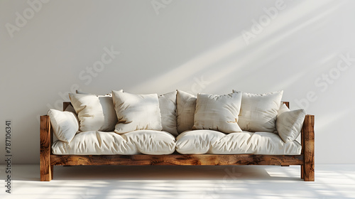 white sofa in the room