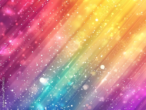 Glittering prism light background of gradation where light enters from the left and right.