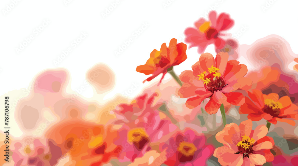 Out-of-focus abstract background of Common zinnia