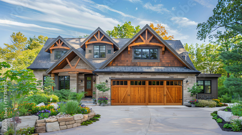 Stunning craftsman style home meticulously constructed