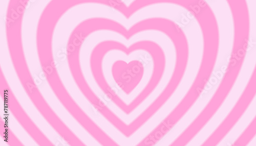 Pink Hearts and Love: Romantic Valentine's Day Background Heart Geometric Abstract Backgrounds,Lovely Vibes Posters Design,Trendy Y2K Illustration
