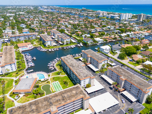 Delray Beach FL aerial drone photo neighborhoods photo