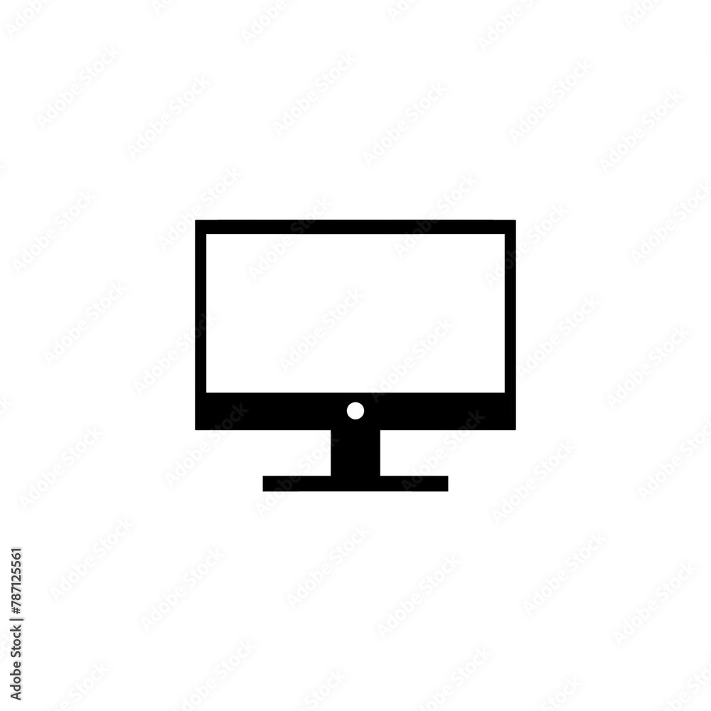 Computer monitor icon with simple and modern design Computer monitor icon with simple and modern design