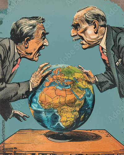 photograph of an illustration of cynicism in international relations