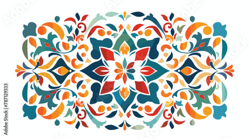 Arabic Floral Ornament Traditional Islamic Design