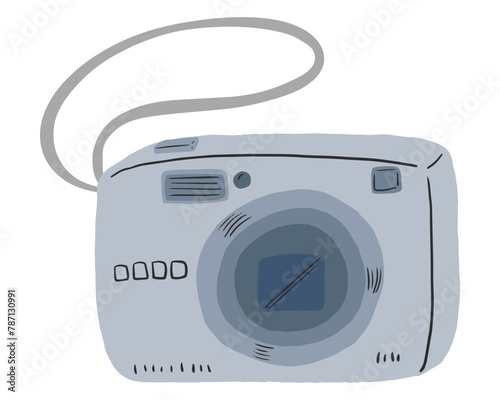 Compact digital camera, compact digital camera, hand-drawn simple illustration / コンパクトデジタルカメラ、コンデジ、手描きのシンプルなイラスト