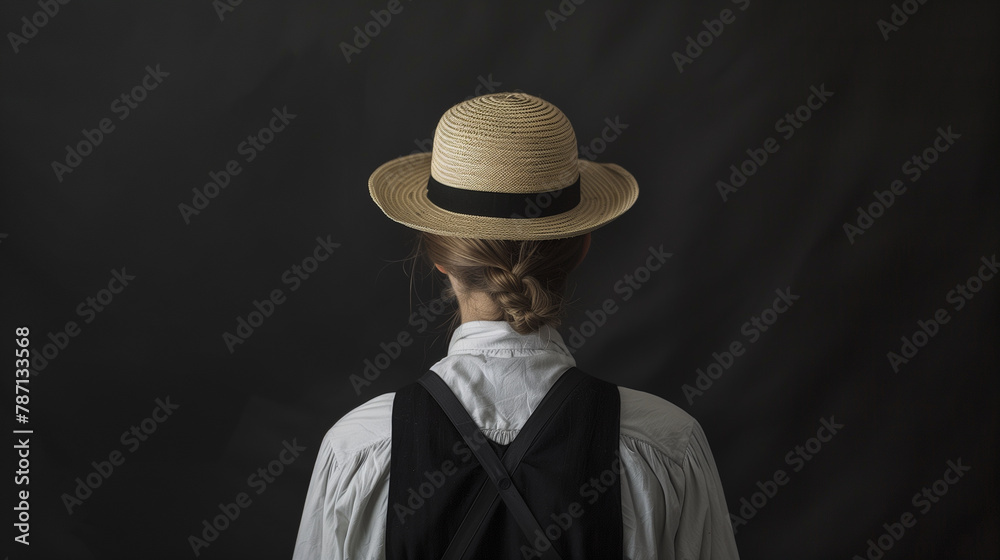 Distinctive attire and modest clothing worn by members of the Amish community Distinctive attire and modest clothing worn by members of the Amish community