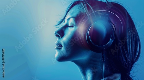 Train your mind for success with the help of binaural beats audio stimulation. . photo