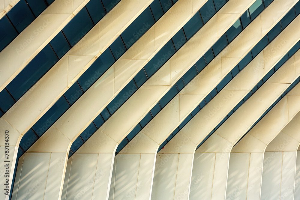 Naklejka premium Abstract Architecture Background, Generative AI