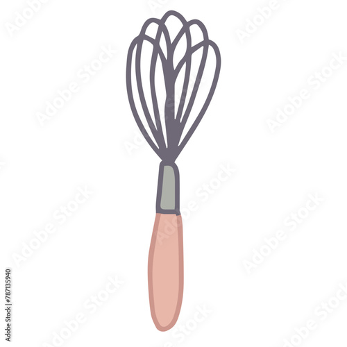 Whisk Baking tools and utensils Vector Graphic Elements, Cooking and culinary kitchen tools clipart set