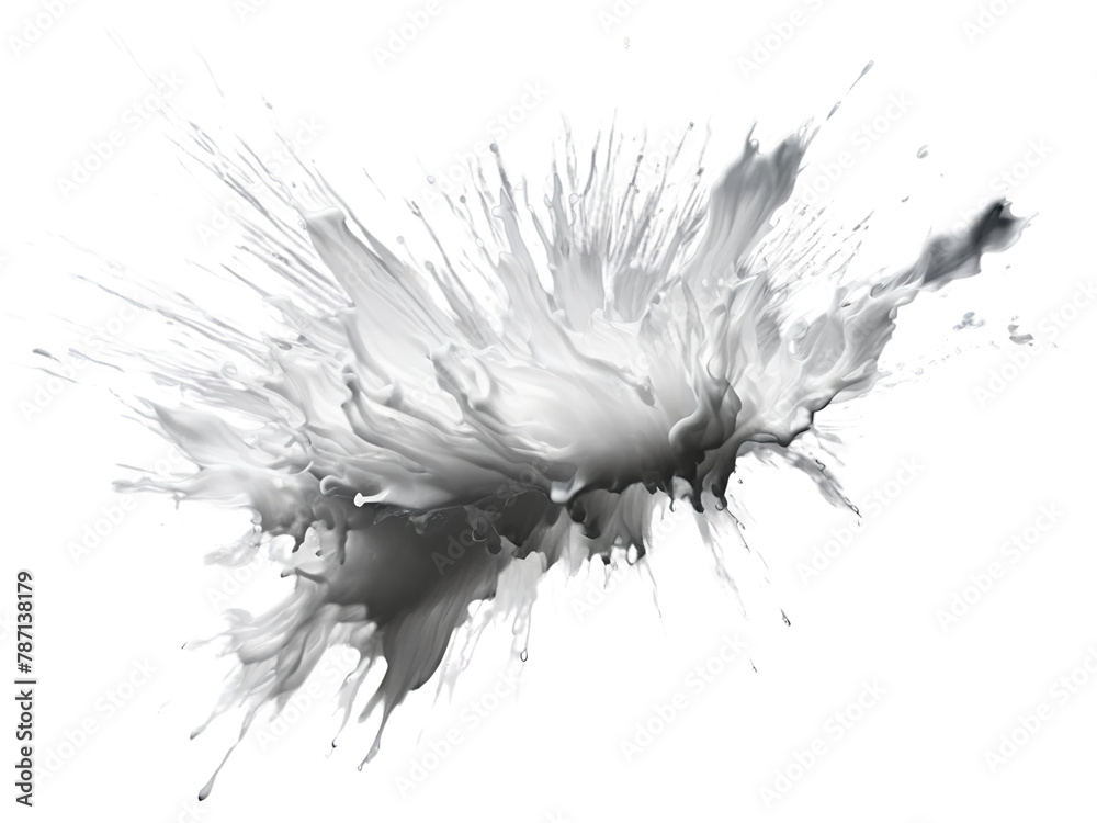 Milk splash isolated on transparent background Milk splash isolated on transparent background