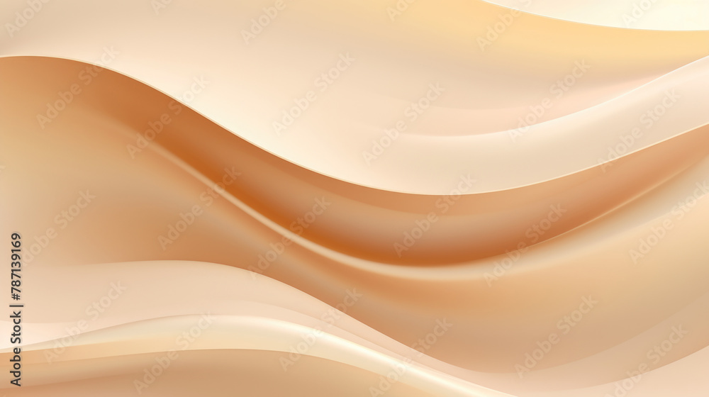 Abstract Beige Curved Shapes. Digital Art Wallpaper Design. Abstract Beige Curved Shapes. Digital Art Wallpaper Design.