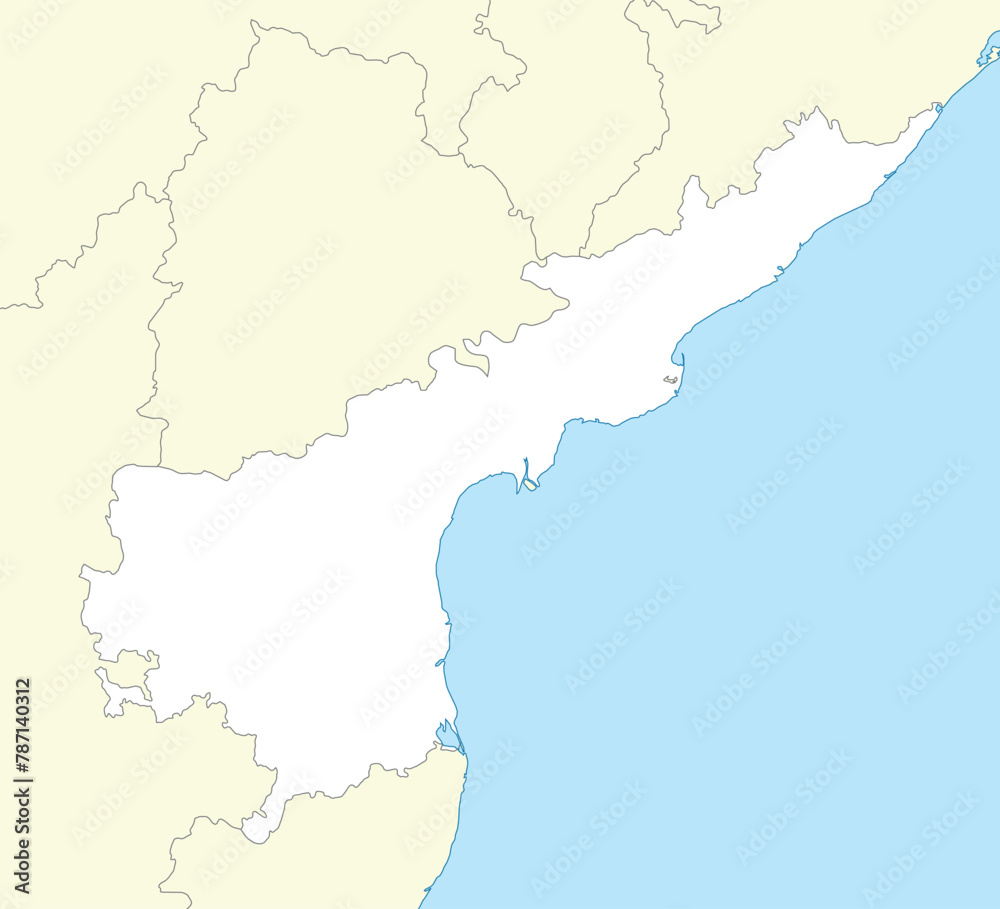Location map of Andhra Pradesh is a state of India
