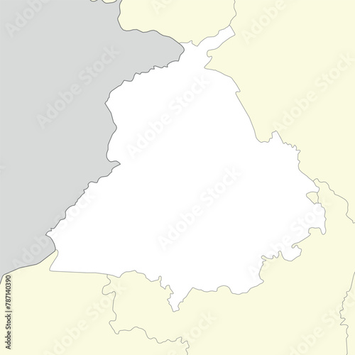 Location map of Punjab is a state of India