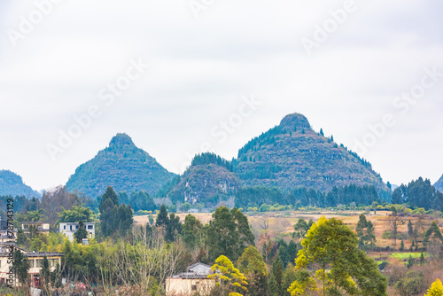 Shuangru Peak Scenic Area, Zhenfeng County, Qianxi, Guizhou, China photo