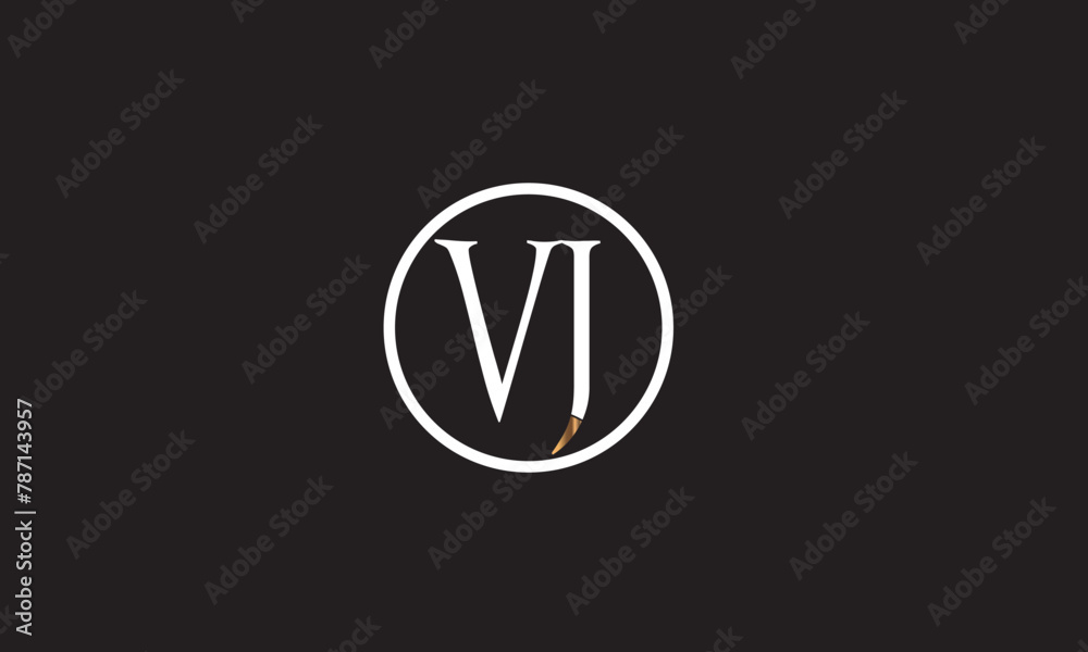 VJ, JV , J ,V, Abstract Letters Logo Monogram VJ, JV , J ,V, Abstract Letters Logo Monogram