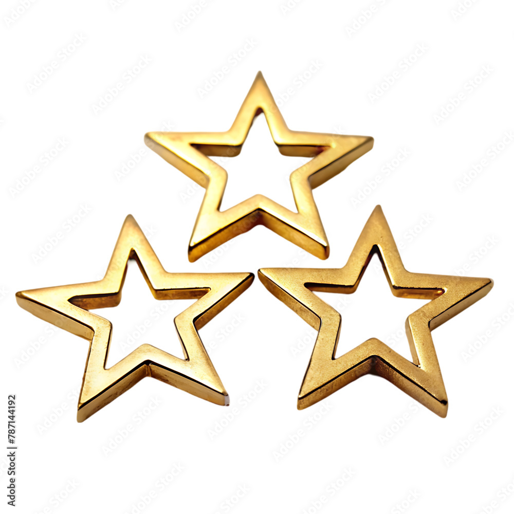 Obraz premium gold stars collection isolated