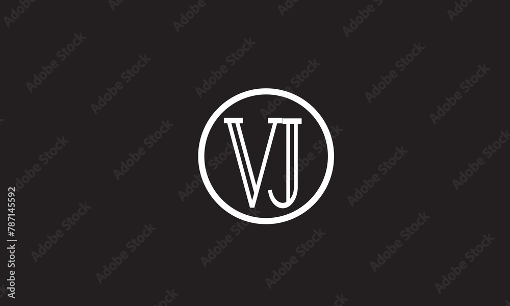 VJ, JV , J ,V, Abstract Letters Logo Monogram VJ, JV , J ,V, Abstract Letters Logo Monogram