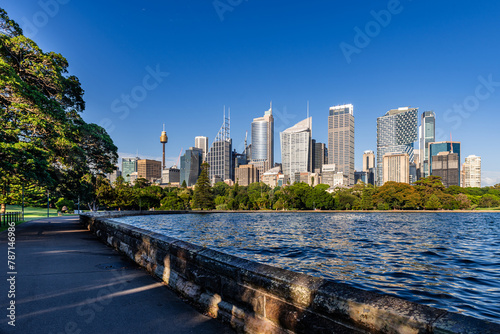 Sydney, Australia – Sydney skyline viewed from Royal Botanic Gardens