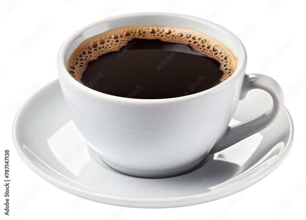 Obraz premium PNG Americano coffee saucer drink