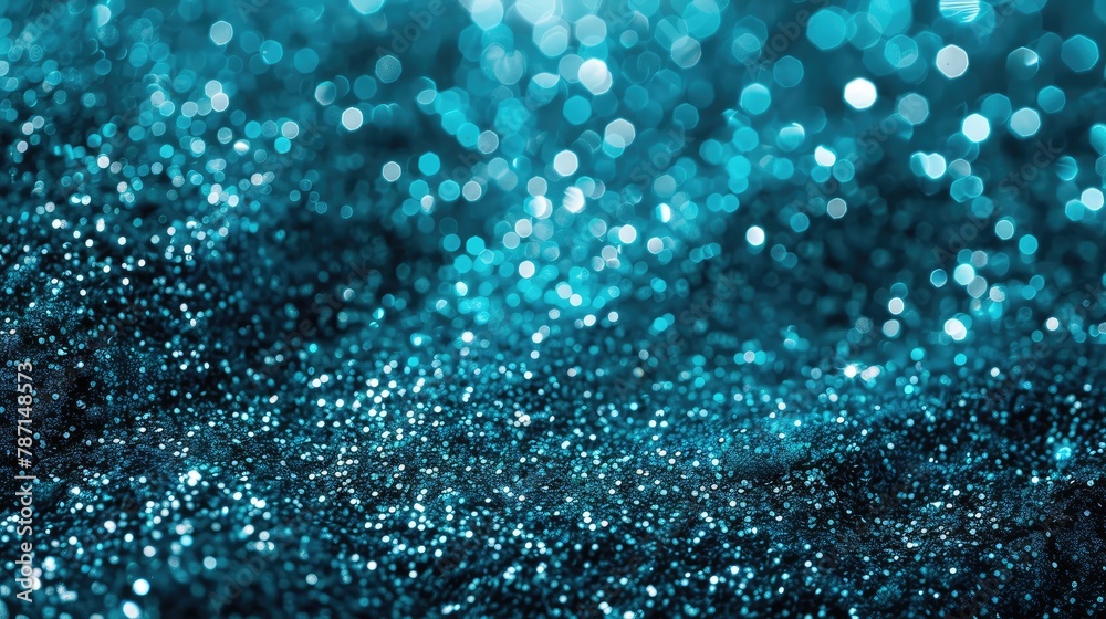 Blue transparent water isolated on blue background