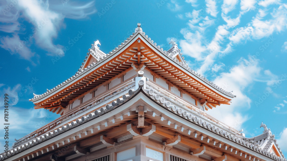 青空と日本のお城 青空と日本のお城