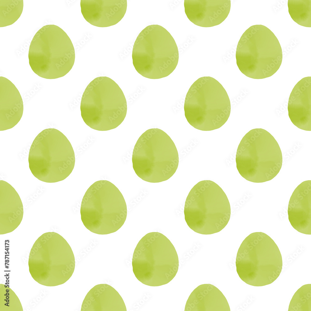 Seamless pattern with easter eggs, hand drawn illustration in watercolor style Seamless pattern with easter eggs, hand drawn illustration in watercolor style