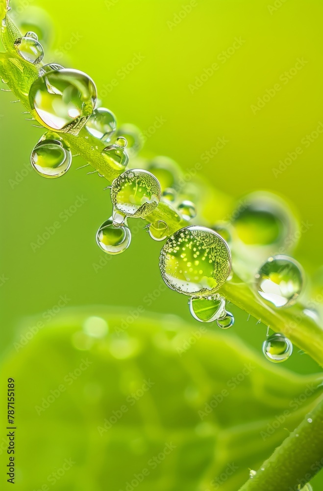 The grain rain, the green grass and dew in the fields, the dim background of spring The grain rain, the green grass and dew in the fields, the dim background of spring