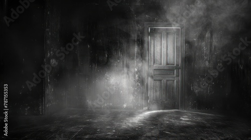 The door is dark, magical, mysterious, fantastic, and filled with sadness. photo