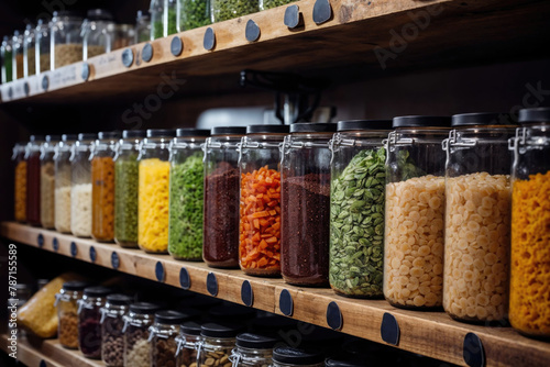 Variety of grains and spices in a bulk food store Generative AI image © ADDICTIVE STOCK CORE