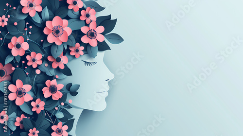 Flowers with woman's head © Jameel