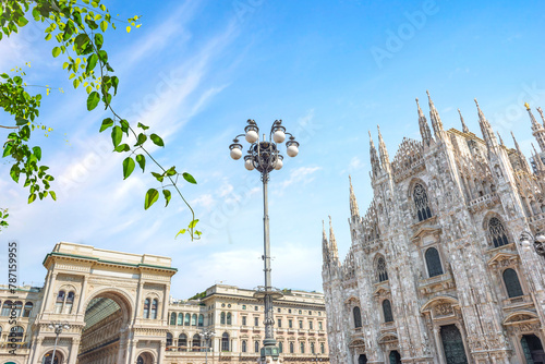 Milan Cathedral in summer