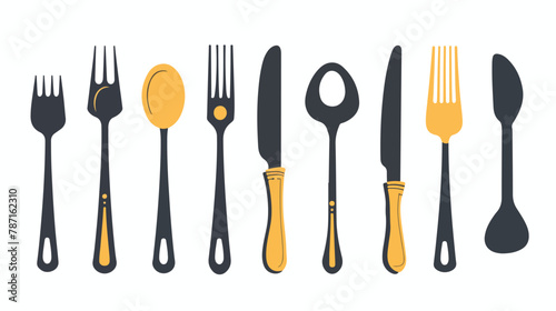 Restaurant cutlery symbol icon vector illustration